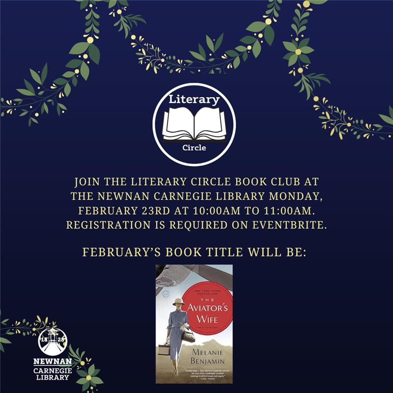 Literary Circle Book Club at Carnegie February 23, 2026