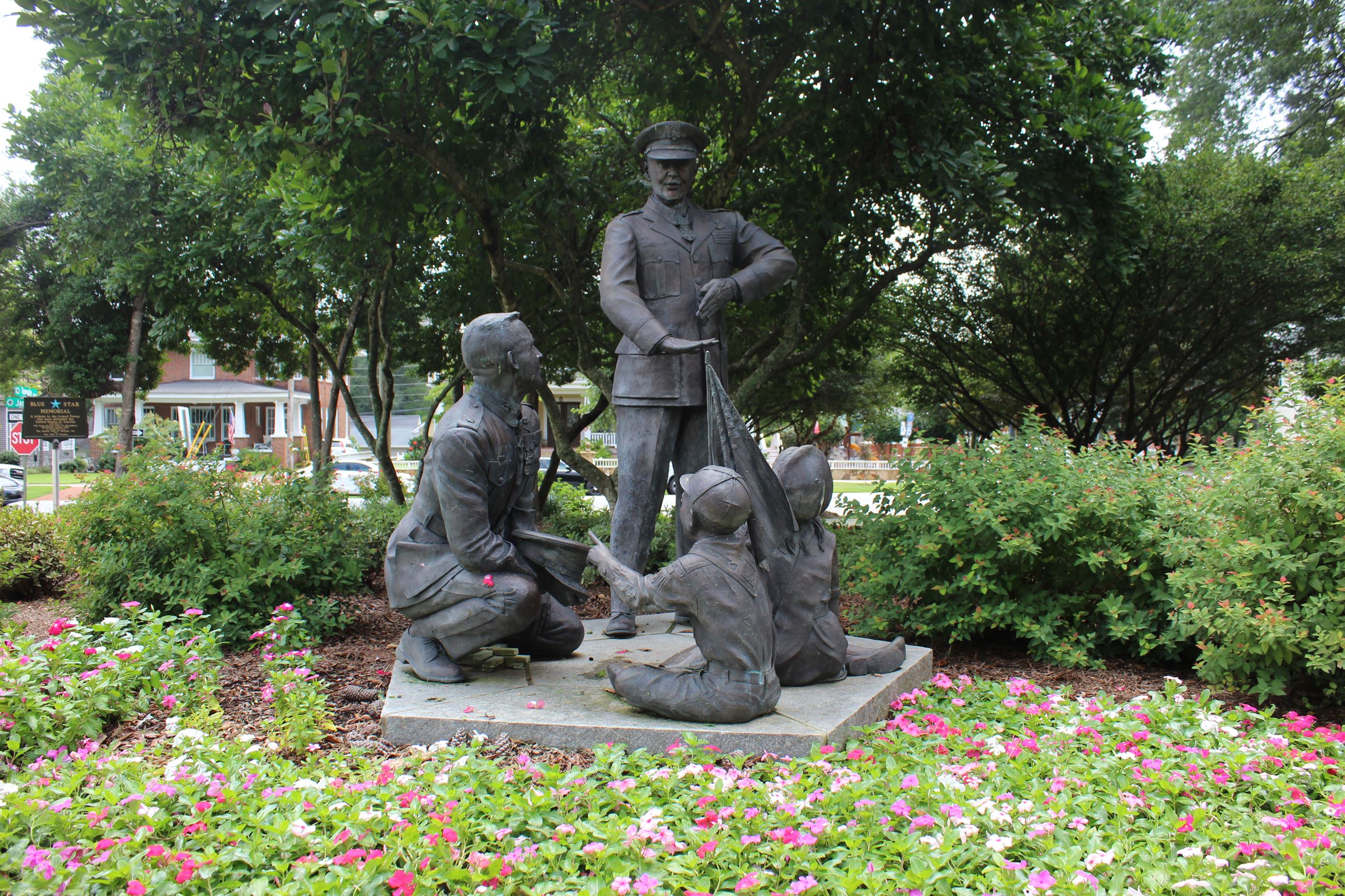 Temple Ave statue